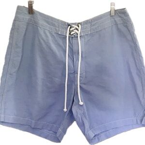 J Crew mens board shorts. Excellent condition. Size 34. Velcro & tie closure.